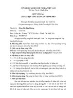 SKKN một số thủ thuật nâng cao hiệu quả dạy “post speaking” trong tiết dạy kỹ năng nói môn tiếng anh THCS 