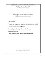 SKKN một số giải pháp rèn kỹ năng làm việc nhóm cho trẻ 4 5 tuổi 