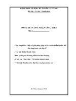 SKKN một số giải pháp giúp trẻ 5 6 tuổi chuẩn bị tâm thế sẵn sàng bước vào lớp 1 