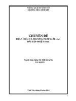 chuyên đề phân loại và phương pháp giải các bài tập nhiệt học 
