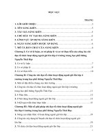 SKKN một số giải pháp quản lý hoạt động giáo dục ngoài giờ lên lớp ở trường trung học phổ thông nguyễn thái học 