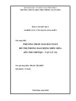 SKKN phương pháp giải bài toán đồ thị trong dao động điều hòa ôn thi THPTQG – vật lý 12 