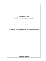 SKKN một vài giải pháp dạy tập viết cho học sinh lớp 2 