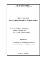 SKKN một số biện pháp tích cực để làm tốt công tác chủ nhiệm lớp trong trường tiểu học tại tỉnh vĩnh phúc 
