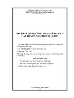 SKKN một số kinh nghiệm giảng dạy bốn thì cơ bản bồi dưỡng học sinh lớp 5 