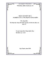 SKKN kỹ thuật đọc bảng biến thiên, đồ thị xét tính đơn điệu của hàm số 