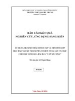 SKKN sử dụng hệ sinh thái office 365 và mô hình lớp học đảo ngược nhằm phát triển năng lực tự học cho học sinh qua bài dạy cấp số cộng