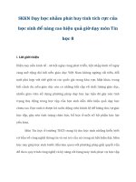 SKKN dạy học nhằm phát huy tính tích cực của học sinh để nâng cao hiệu quả giờ dạy môn tin học 8 