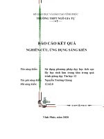 SKKN sử dụng phương pháp dạy học tích cực lấy học sinh làm trung tâm trong quá trình giảng dạy tin học 12 