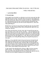 SKKN nâng cao chất lượng dạy và học nhờ ứng dụng công nghệ thông tin vào dạy học 