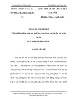 SKKN một số biện pháp giúp học sinh lớp 4 tập luyện tốt bài tập rèn luyện tư thế và kỹ năng vận động cơ bản 