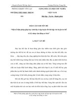 SKKN một số biện pháp giúp học sinh lớp 4 tập luyện tốt bài tập rèn luyện tư thế 