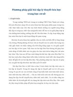 SKKN phương pháp giải bài tập lý thuyết hóa học trung học cơ sở 