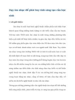 SKKN dạy âm nhạc để phát huy tính sáng tạo của học sinh 