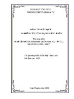 CHUYÊN đề ôn THI THPT QUỐC GIA mĩ, tây âu, NHẬT bản (1945   2000) 