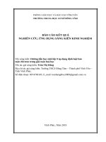 Hướng dẫn học sinh lớp 9 áp dụng định luật bảo toàn electron trong giải toán hoá học 