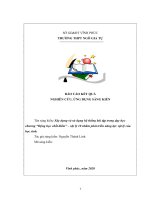 SKKN xây dựng và sử dụng hệ thống bài tập trong dạy học chương động học chất điểm – vật lý 10 nhằm phát triển năng lực vật lý của học sinh  