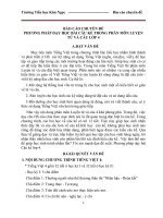 Báo cáo chuyên đề phương pháp dạy học bài luyện kể trong phân môn luyện từ và câu lớp 4 