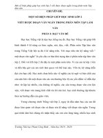 SKKN một số biện pháp giúp học sinh lớp 2 viết được đoạn ngắn trong phân môn tập làm văn 