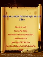 slide bài giảng xây dựng và sử dụng bài giảng e learning vào dạy học tiết 20   bài 14 phong trào cách mạng 1930 – 1935  theo mô hình lớp học đảo ngược  