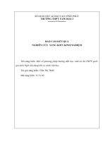 SKKN một số phương pháp hướng dẫn học sinh ôn thi THPT quốc gia môn ngữ văn dạng bài so sánh văn học 