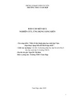 SKKN một số thủ thuật giúp học sinh lớp 9 lựa chọn được dạng biểu đồ thích hợp nhất 