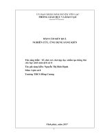 SKKN tổ chức trò chơi dạy học nhằm tạo hứng thú cho học sinh môn lịch sử 8 