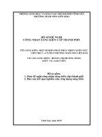 SKKN một số biện pháp phát triển ngôn ngữ cho trẻ 5 6 tuổi ở trường mầm non liên bảo 