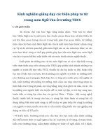 SKKN kinh nghiệm giảng dạy các biện pháp tu từ trong môn ngữ văn ở trường THCS 