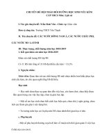 CHUYÊN đề hội THẢO bồi DƯỠNG học SINH yếu kém cấp THCS môn lịch sử  các nước ĐÔNG NAM á, các nước CHÂU PHI, các nước MI  LATINH 