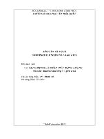 SKKN vận dụng định luật bảo toàn động lượng trong một số bài tập vật lý 10 