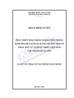 Nghiên cứu ứng dụng khung năng lực vào đánh giá cán bộ quản lý tại ngân hàng TMCP tiên phong 