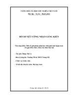 SKKN một số giải pháp giúp học sinh giải một dạng toán rút gọn biểu thức chứa căn thức bậc hai 