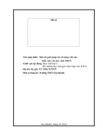 SKKN một vài giải pháp rèn kĩ năng viết văn biểu cảm cho học sinh THCS 