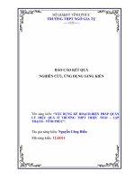 SKKN xây dựng kế hoạch, biện pháp quản lý hiệu quả ở trường trung học phổ thông triệu thái   lập thạch   vĩnh phúc 