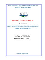SKKN first and second language acquisition implications for ELT 