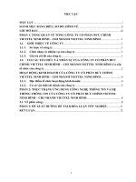 Báo cáo thực tập khoa Marketing tại CÔNG TY cổ PHẦN bưu CHÍNH VIETTEL NINH BÌNH – CHI NHÁNH VIETTEL NINH BÌNH 