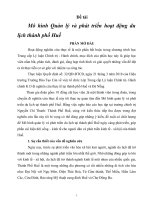 Bài thu hoạch  lớp trung cấp LLCT  mô hình quản lý và phát triển hoạt động du lịch thành phố huế