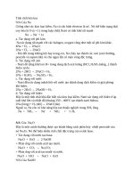 Tính chất hóa học của Na và muối của nó