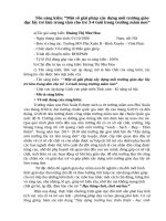 Một số giải pháp xây dựng môi trường giáo dục lấy trẻ làm trung tâm cho trẻ 3 4 tuổi trong trường mầm non 