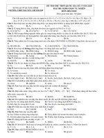 ĐỀ ôn số 03 bám sát đề MINH họa 2020 