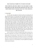 Một số phương pháp phát triển tư duy phản biện của học sinh trong dạy học chủ đề khuynh hướng dân chủ tư sản trong phong trào cách mạng việt nam từ đầu thế kỉ XX đến năm 1930 