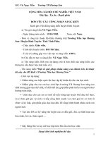 Một số giải pháp nhằm nâng cao thành tích, kĩ thuật đá cầu cho HS khối 4 trường tiểu học hương sơn 