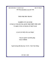Nghiên cứu so sánh cơ quan Thanh tra Quốc hội các nước trên thế giới và khả năng áp dụng ở Việt Nam
