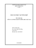 Báo cáo thực tập khoa Marketing tại CÔNG TY cổ PHẦN TRUYỀN THÔNG HDC VIỆT NAM 