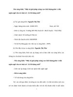 Một số giải pháp nâng cao chất lượng phát  triển ngôn ngữ cho trẻ nhà trẻ  24 36 tháng tuổi 