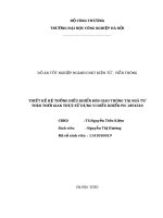 THIẾT KẾ HỆ THỐNG ĐIỀU KHIỂN ĐÈN GIAO THÔNG TẠI NGÃ TƯ THEO THỜI GIAN THỰC SỬ DỤNG VI ĐIỀU KHIỂN PIC 18F4520