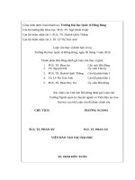 Di tích lịch sử   văn hóa trong hoạt động du lịch quận 8, TP  hồ chí minh 