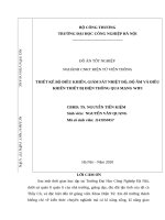 Báo cáo THIẾT KẾ BỘ ĐIỀU KHIỂN, GIÁM SÁT NHIỆT ĐỘ, ĐỘ ẨM VÀ ĐIỀU KHIỂN THIẾT BỊ ĐIỆN THÔNG QUA MẠNG WIFI