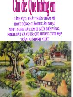 Giáo án âm nhạc em đi giữa biển vàng 